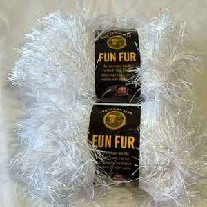 New Lion Brand Fun Fur Eyelash Yarn 2 Skeins